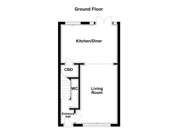 Floor Plan Image for 3 Bedroom Detached House for Sale in Newton Court, Wakefield