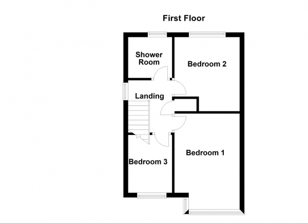 Floor Plan for 3 Bedroom Semi-Detached House for Sale in Thornes Moor Road, Wakefield, WF2, 8PX -  &pound239,950