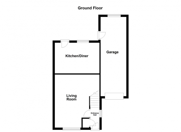 Floor Plan for 3 Bedroom Detached House for Sale in Dovedale Close, Crofton, Wakefield, WF4, 1SS -  &pound209,950