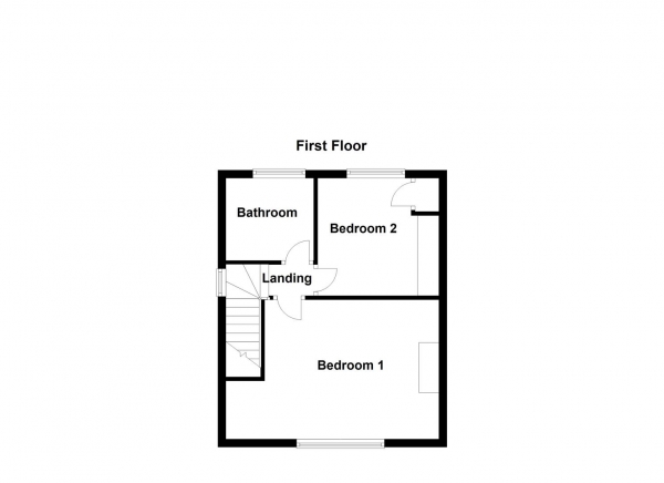 Floor Plan for 2 Bedroom End of Terrace House for Sale in Silcoates Lane, Wrenthorpe, WF2, 0PA -  &pound199,950