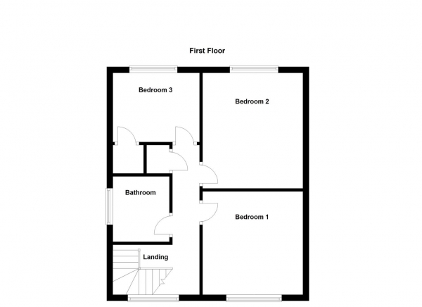 Floor Plan Image for 3 Bedroom Detached House for Sale in Edelshain Grove, Wakefield