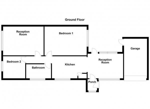 Floor Plan Image for 2 Bedroom Detached Bungalow for Sale in Milton Close, Calder Grove, WF4 3DU