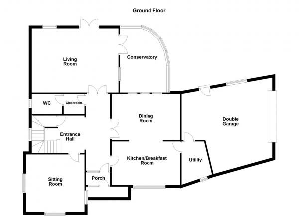 Floor Plan for 5 Bedroom Detached House for Sale in Chevet Croft, Sandal, Wakefield, WF2, 6QR - Guide Price &pound725,000