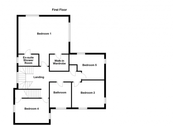 Floor Plan Image for 5 Bedroom Detached House for Sale in Chevet Croft, Sandal, Wakefield