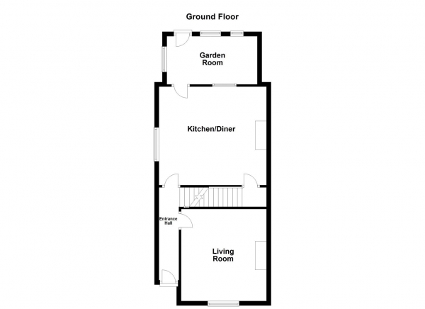 Floor Plan for 2 Bedroom Semi-Detached House for Sale in First Avenue, Wakefield, WF1, 2HS - OIRO &pound235,000