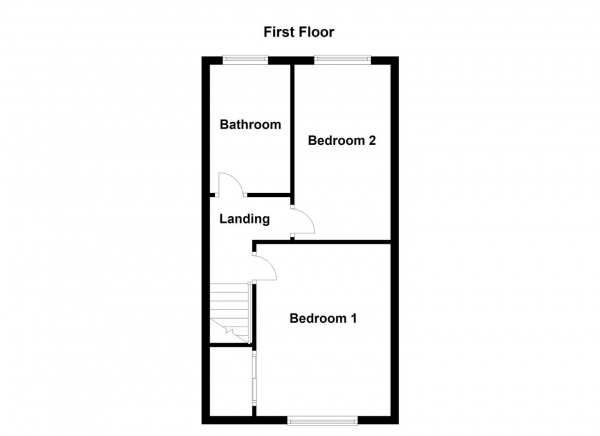 Floor Plan for 2 Bedroom Terraced House for Sale in Durkar Lane, Durkar, WF4, 3AF - OIRO &pound179,950