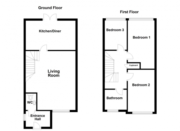 Floor Plan Image for 3 Bedroom Property for Sale in Haywood Drive, Wakefield