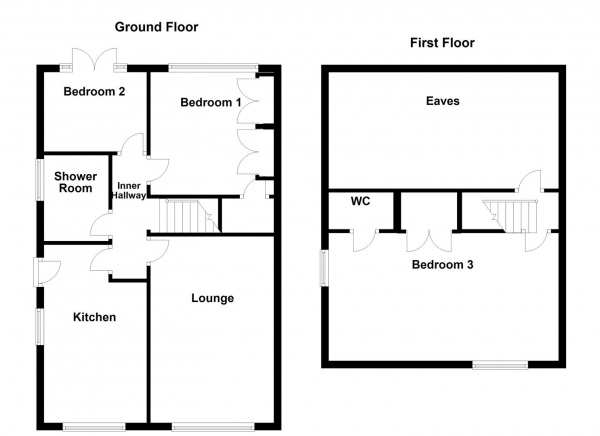 Floor Plan Image for 3 Bedroom Semi-Detached Bungalow for Sale in Lingwell Gate Crescent, Wakefield