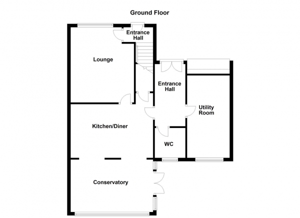 Floor Plan Image for 3 Bedroom Detached House for Sale in Wellcroft Grove, Tingley, Wakefield