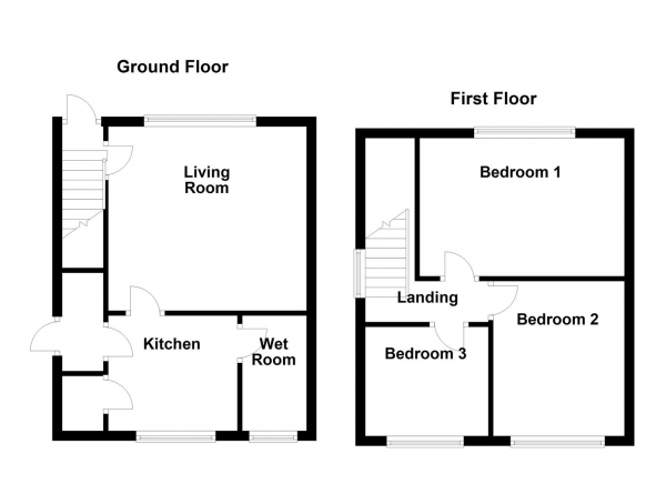 Floor Plan Image for 3 Bedroom Semi-Detached House for Sale in New Lane, East Ardsley, Wakefield