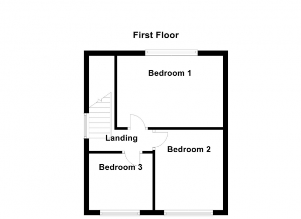 Floor Plan for 3 Bedroom Semi-Detached House for Sale in New Lane, East Ardsley, Wakefield, WF3, 2DS -  &pound170,000