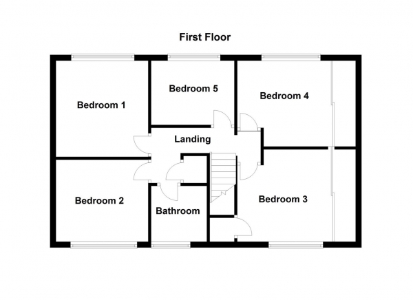 Floor Plan Image for 5 Bedroom Semi-Detached House for Sale in The Spinney, Wakefield