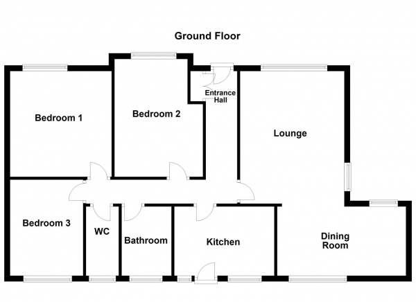 Floor Plan Image for 3 Bedroom Bungalow for Sale in Broomhall Avenue, Wakefield