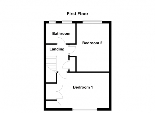 Floor Plan for 2 Bedroom Semi-Detached House for Sale in Valley Drive, Wrenthorpe, Wakefield, WF2, 0HZ -  &pound195,000