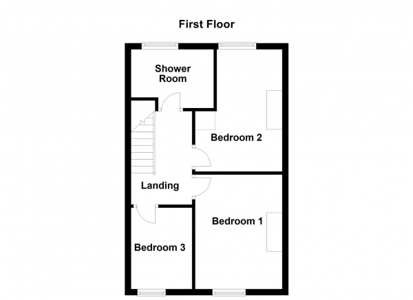 Floor Plan Image for 3 Bedroom End of Terrace House for Sale in Leeds Road, Newton Hill, Wakefield