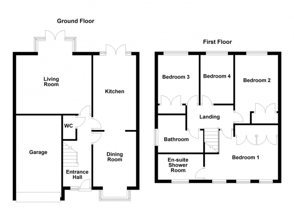 Floor Plan Image for 4 Bedroom Detached House for Sale in Riverdale Avenue, Stanley