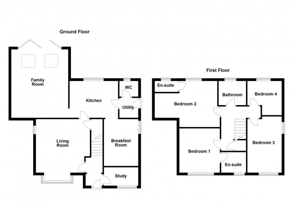 Floor Plan Image for 4 Bedroom Detached House for Sale in Millcroft, Lofthouse, Wakefield