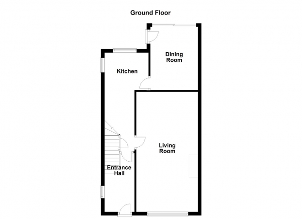 Floor Plan for 3 Bedroom Semi-Detached House for Sale in Bleakley Avenue, Notton, Wakefield, WF4, 2NT -  &pound230,000