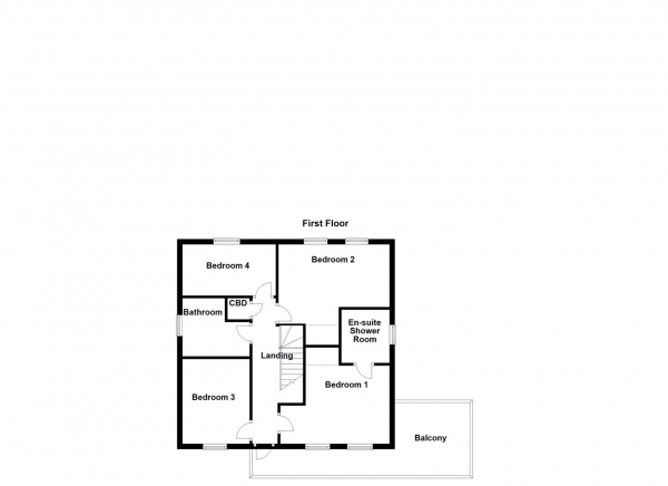 Floor Plan Image for 4 Bedroom Detached House for Sale in Thornesgate Mews, Wakefield