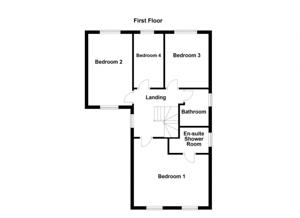 Floor Plan for 4 Bedroom Detached House for Sale in Oakenshaw Lane, Walton, Wakefield, WF2, 6NH -  &pound515,000