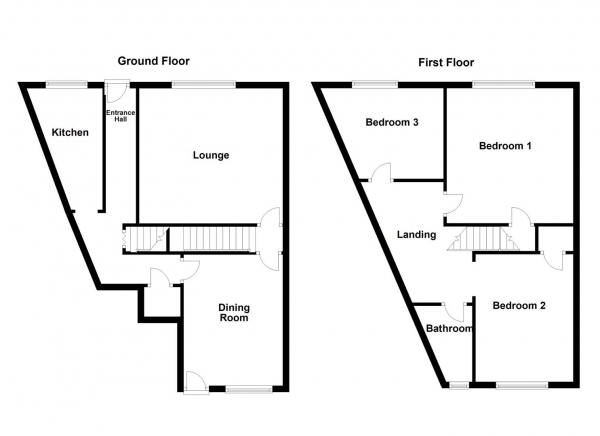 Floor Plan Image for 3 Bedroom End of Terrace House for Sale in Wauchope Street, Wakefield