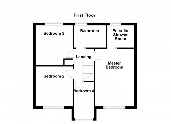 Floor Plan for 4 Bedroom Detached House for Sale in Hopewell Way, Crigglestone, Wakefield, WF4, 3PU -  &pound350,000