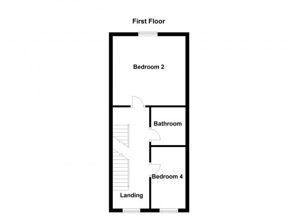 Floor Plan for 4 Bedroom Town House for Sale in Maltby Avenue, Woolley Grange, Barnsley, S75, 5RY -  &pound239,950