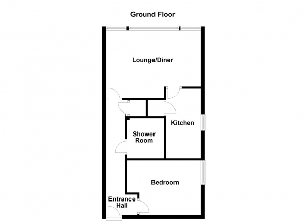 Floor Plan Image for 1 Bedroom Ground Flat for Sale in Sandal Hall Mews, Wakefield