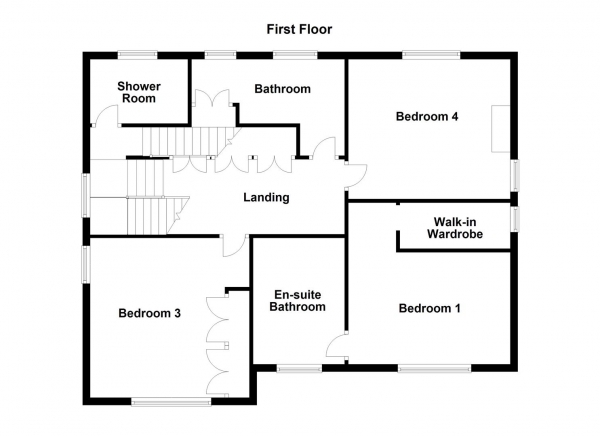 Floor Plan Image for 4 Bedroom Detached House for Sale in Westfield Park, Wakefield