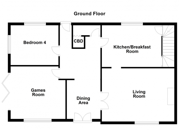 Floor Plan Image for 4 Bedroom End of Terrace House for Sale in Aberford Road, Stanley, Wakefield