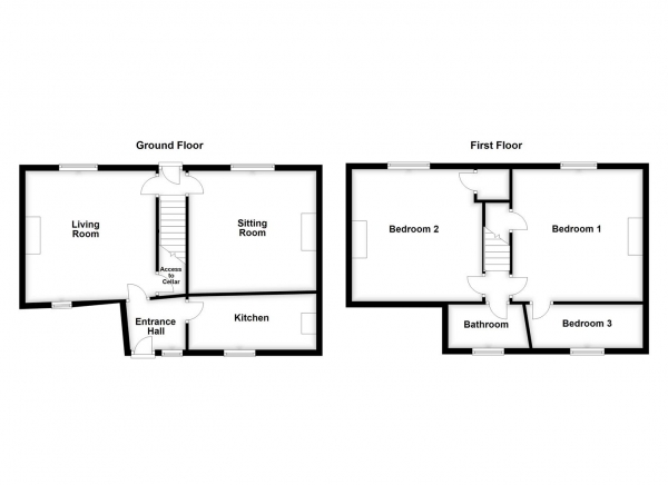 Floor Plan Image for 3 Bedroom Semi-Detached House for Sale in Baker Lane, Stanley, Wakefield