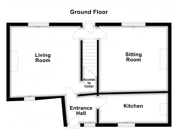 Floor Plan Image for 3 Bedroom Semi-Detached House for Sale in Baker Lane, Stanley, Wakefield