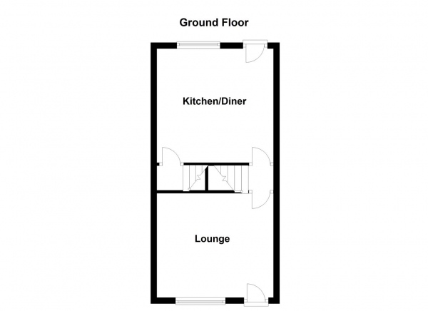 Floor Plan Image for 3 Bedroom Terraced House for Sale in Lime Pit Lane, Stanley