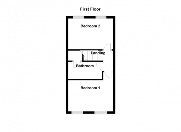 Floor Plan Image for 2 Bedroom Terraced House for Sale in Howden Way, Eastmoor, Wakefield