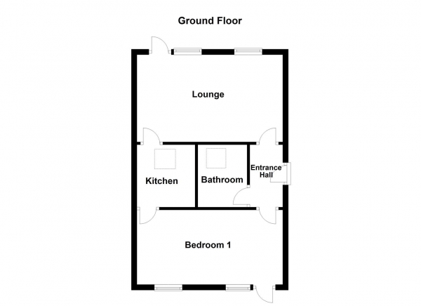 Floor Plan Image for 1 Bedroom Semi-Detached House for Sale in Potovens Lane, Wrenthorpe, Wakefield