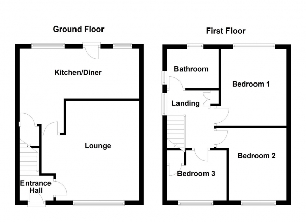 Floor Plan Image for 3 Bedroom Semi-Detached House for Sale in Boyne Drive, Wakefield