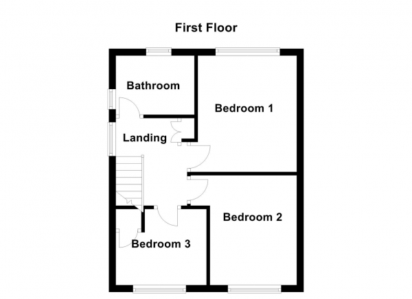 Floor Plan Image for 3 Bedroom Semi-Detached House for Sale in Boyne Drive, Wakefield