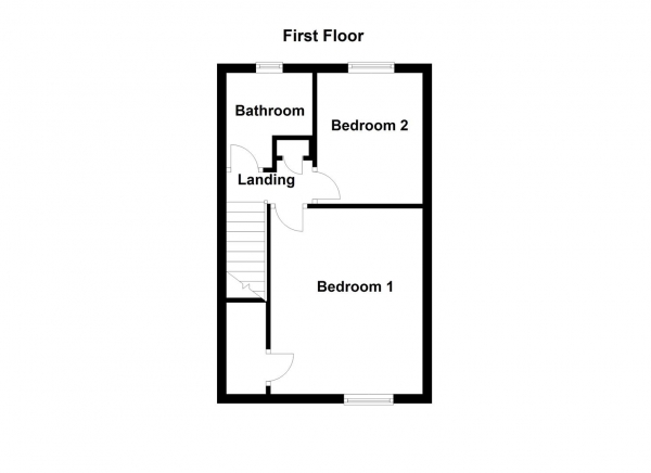 Floor Plan Image for 2 Bedroom Semi-Detached House for Sale in Fernleigh Court, Wakefield