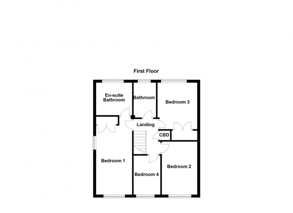 Floor Plan Image for 4 Bedroom Detached House for Sale in Heather Court, Outwood