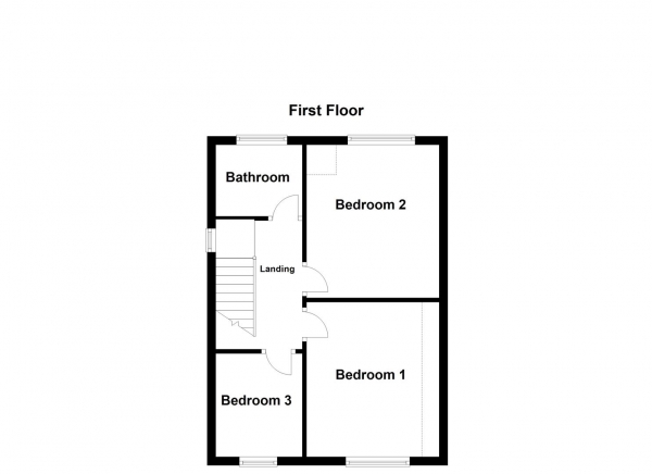 Floor Plan Image for 3 Bedroom Property for Sale in Church Lane, Outwood, Wakefield