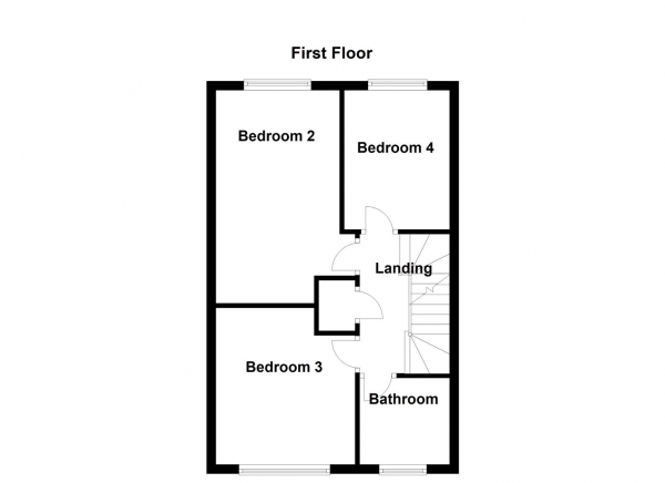 Floor Plan Image for 4 Bedroom Semi-Detached House for Sale in Fountains Close, Wakefield