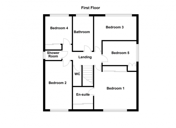 Floor Plan Image for 5 Bedroom Detached House for Sale in Beechfield, Wakefield