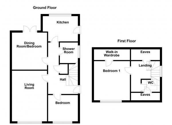 Floor Plan Image for 3 Bedroom Semi-Detached Bungalow for Sale in Batley Road, Tingley, Wakefield