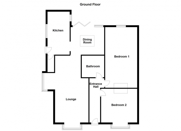 Floor Plan Image for 2 Bedroom Detached Bungalow for Sale in Cliff Road, Crigglestone, Wakefield