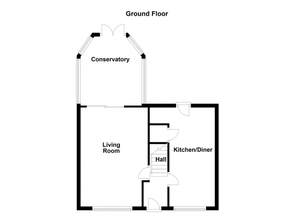 Floor Plan Image for 2 Bedroom Semi-Detached House for Sale in Broadway, Wakefield