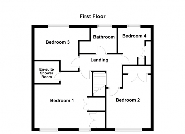 Floor Plan Image for 4 Bedroom Detached House for Sale in Winter Close, Stanley, Wakefield