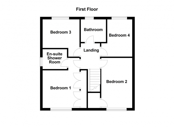 Floor Plan Image for 4 Bedroom Detached House for Sale in Hatfield View, Wakefield