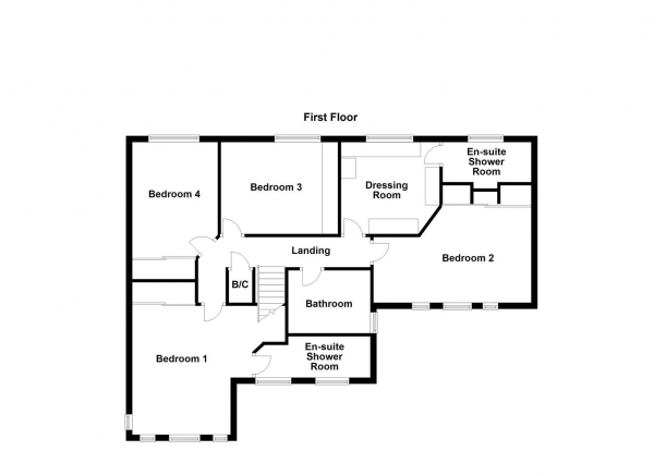 Floor Plan Image for 5 Bedroom Detached House for Sale in Rosedale Drive, Tingley, Wakefield