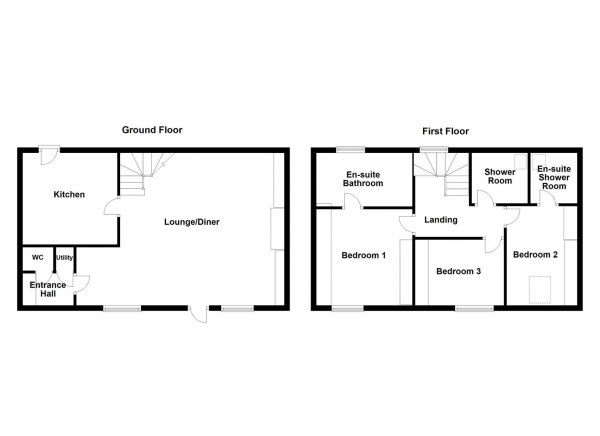 Floor Plan Image for 3 Bedroom Cottage for Sale in Brockswood Court, Walton, Wakefield