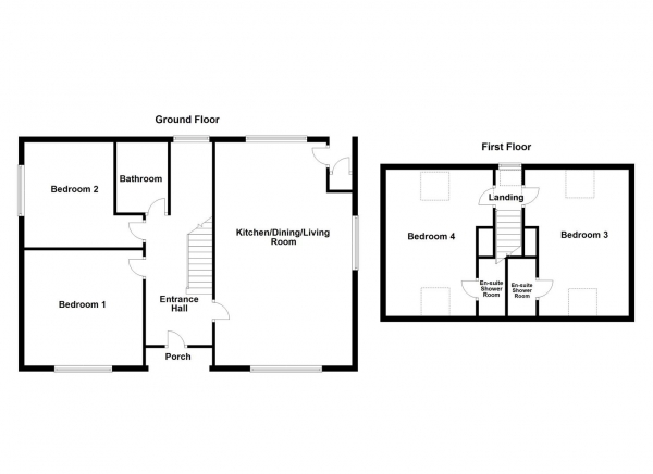 Floor Plan Image for 4 Bedroom Detached Bungalow for Sale in Pinderfields Road, Wakefield